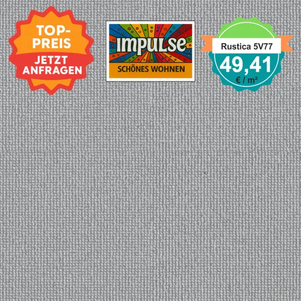 Vorwerk Rustica 5V77 hellgrau Teppichboden – Draufsicht quadratisch